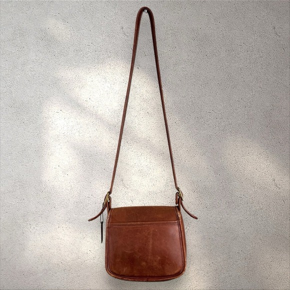 Vintage Coach Legacy Bag 9965 Brown Leather‎ Small Flap Shoulder Purse USA - Picture 5 of 11